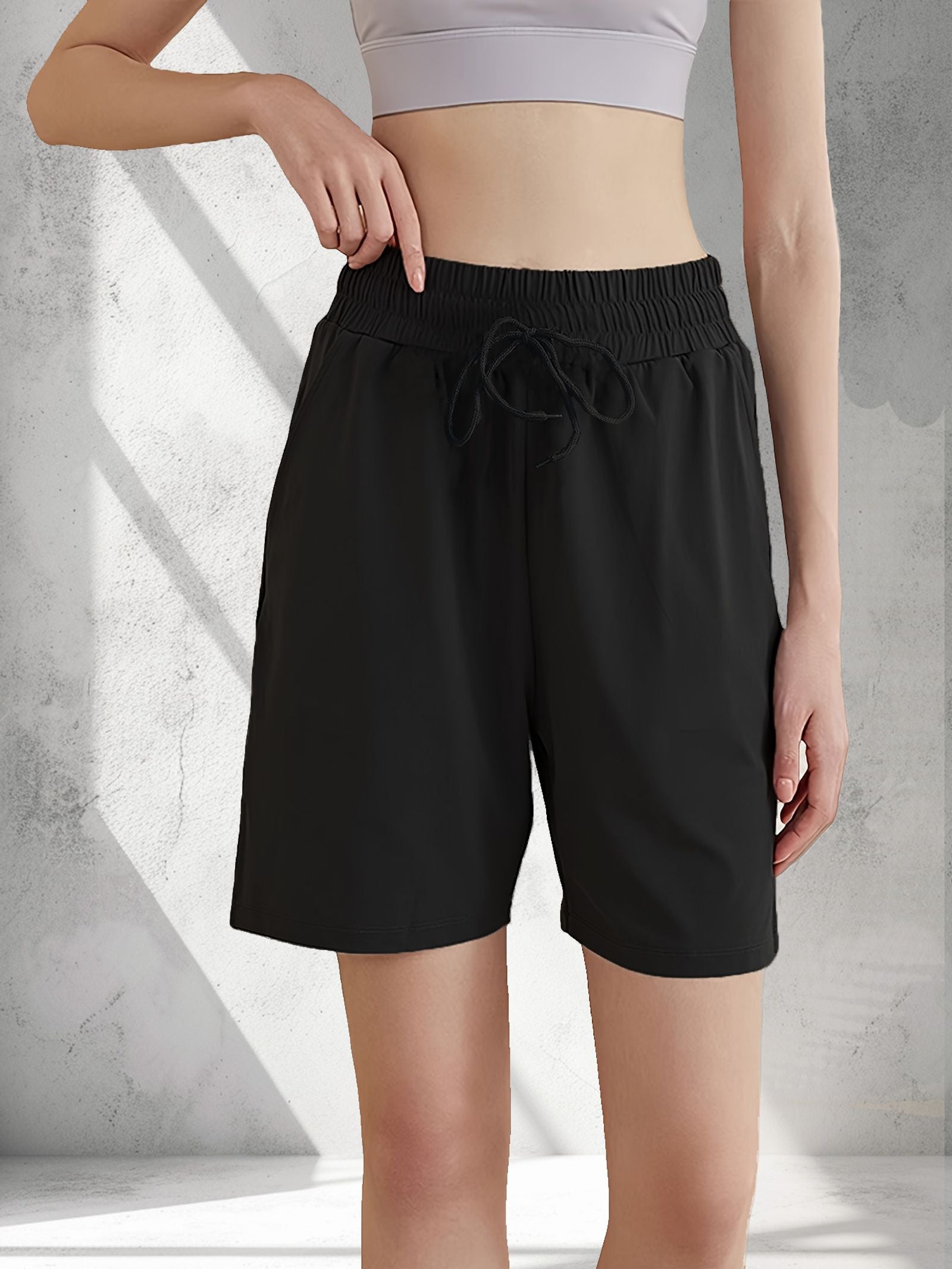 Loose Fit Running Shorts - Casual Five-Quarter Length Trousers