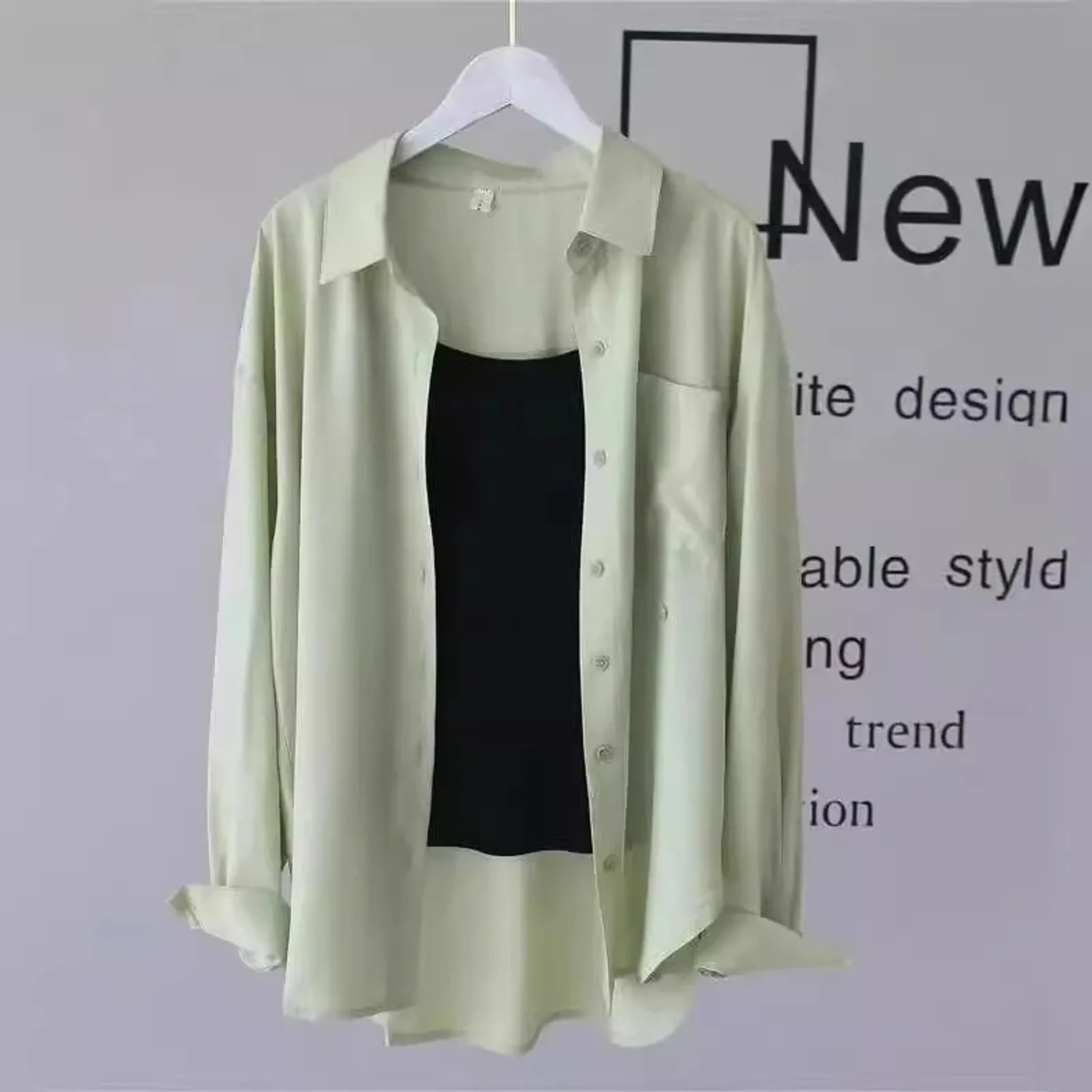 Sun Protection Loose Fit Thin Chiffon Women's Casual Shirt