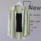 Sun Protection Loose Fit Thin Chiffon Women's Casual Shirt