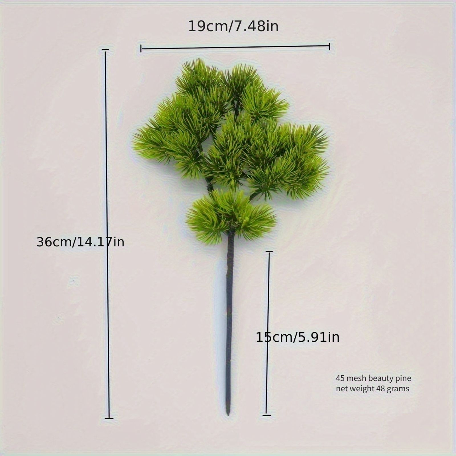 5-Pack Artificial Realistic Pine Cliff Cypress Branches
