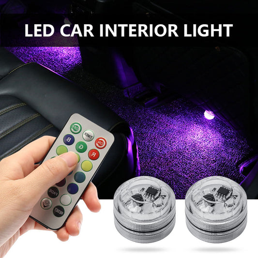 Wireless LED Car Interior Ambient Light with Remote Control
