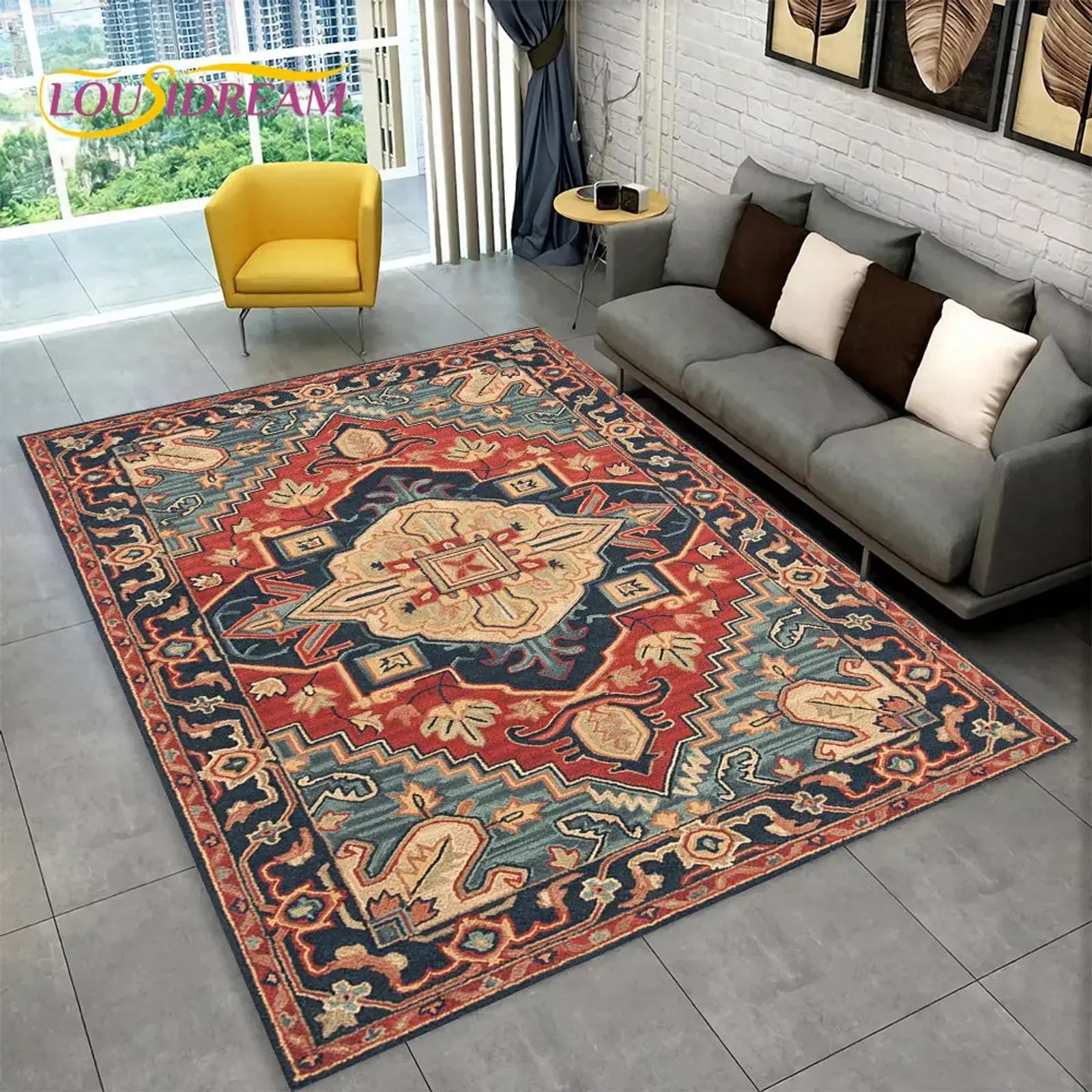 Turkey Persian Bohemian Area Rug - Large Non-Slip Mat