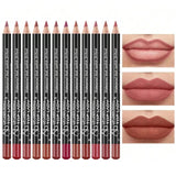12-Piece Professional Lip Liner Pencil Set