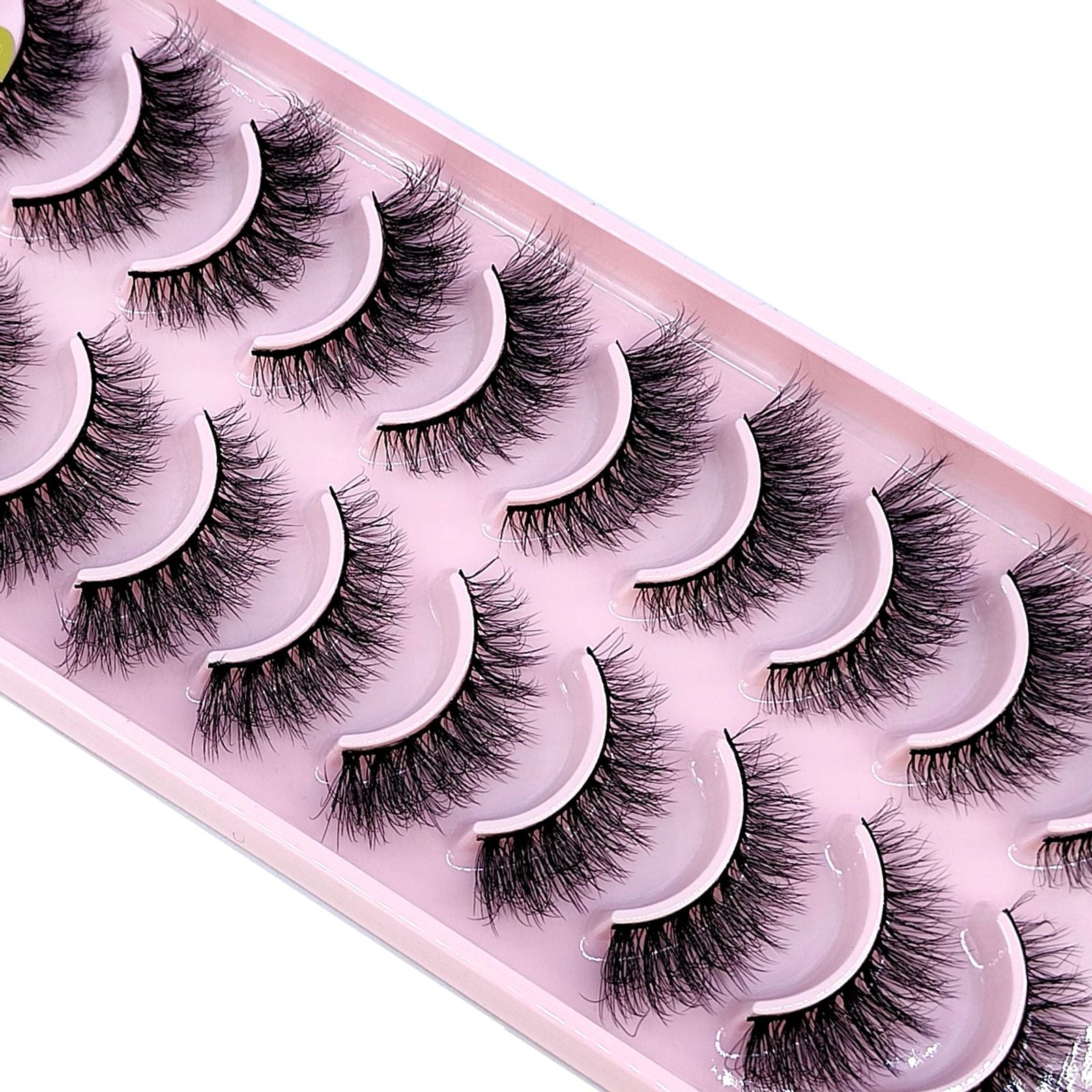 3D Faux Mink Hair False Eyelashes - Natural Crisscross Lashes