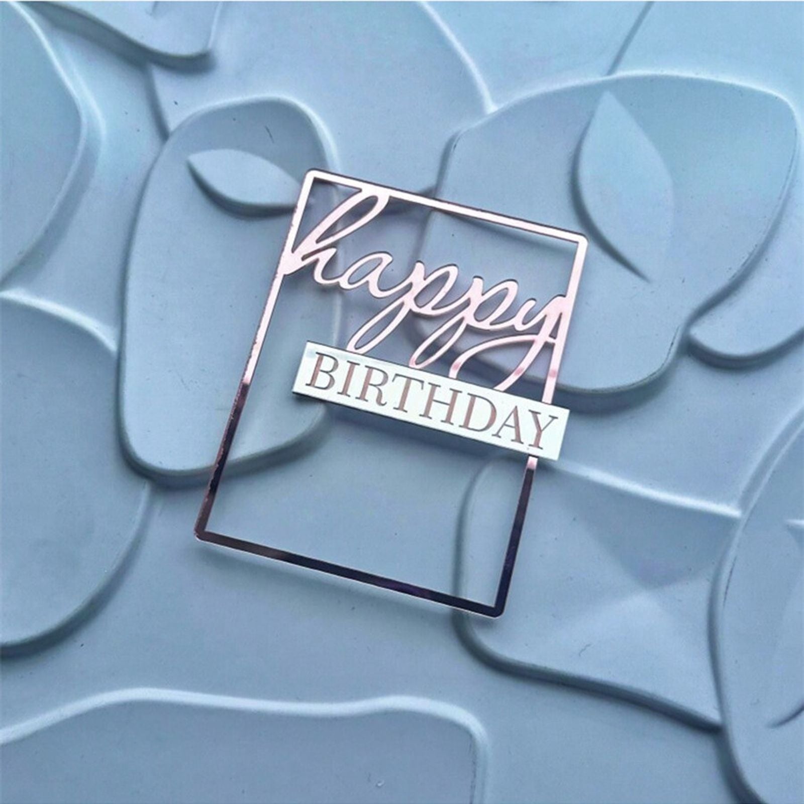 Happy Birthday Acrylic Cake Topper Set - 5pcs