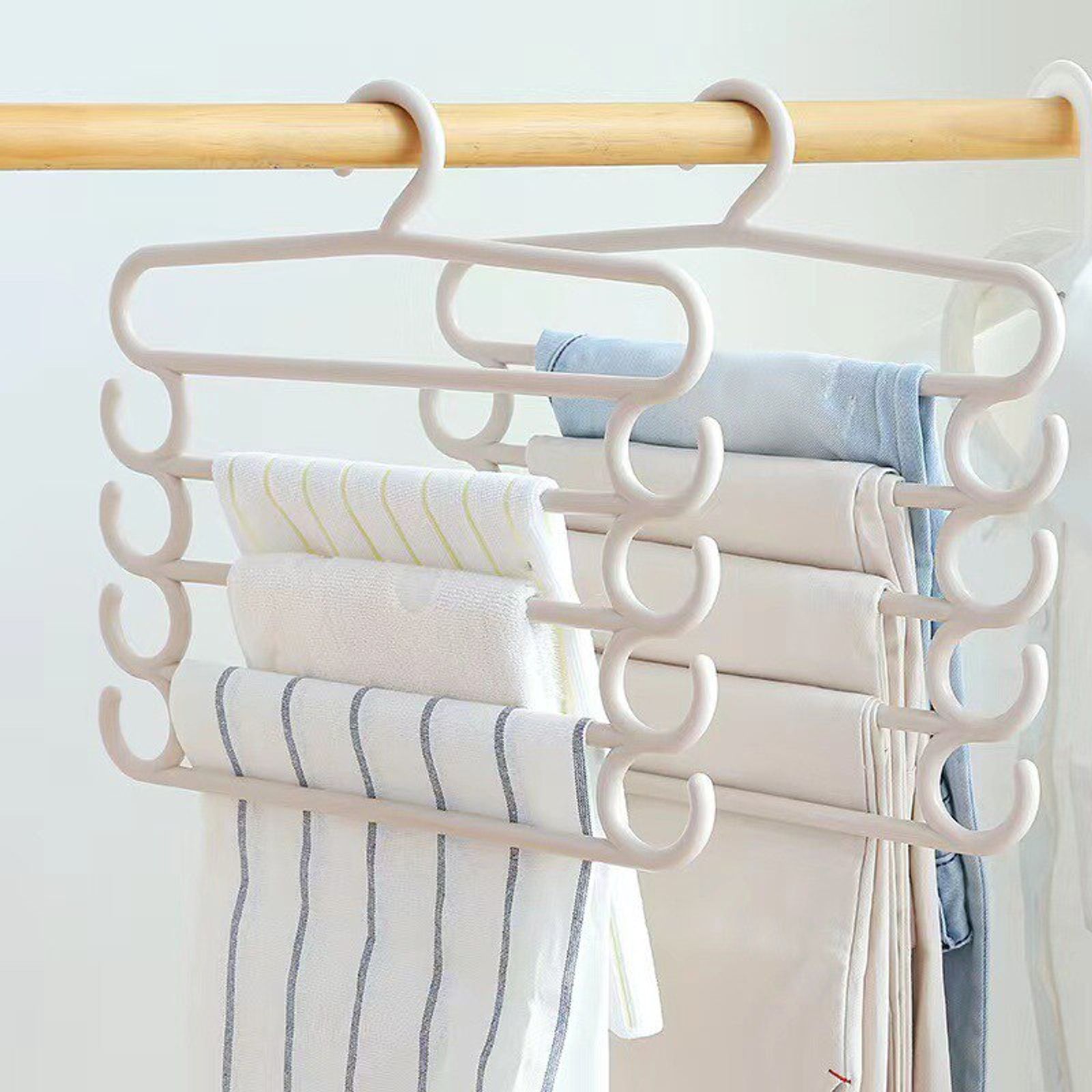 Multifunctional Space-Saving Pants Rack - 5 Layers