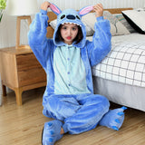 Kigurumi Stitch Cartoon Pajamas for Adults