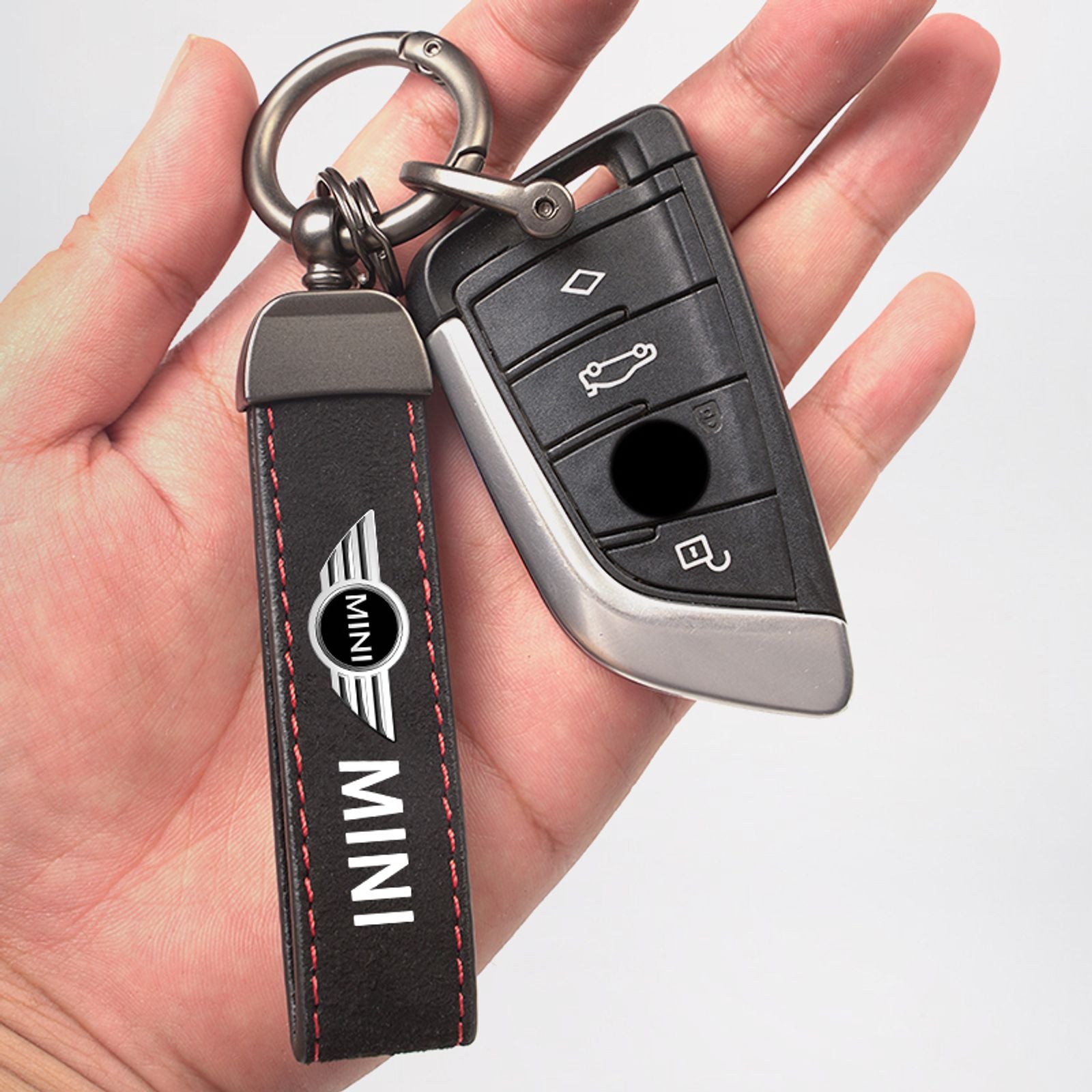 Suede Keychain Ring for MINI Cooper