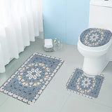 Retro Floral Mandala Non-Slip Bathroom Mat