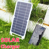 35W Portable Solar Panel with USB Charger for Outdoor Use