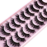 3D Faux Mink Hair False Eyelashes - Natural Crisscross Lashes