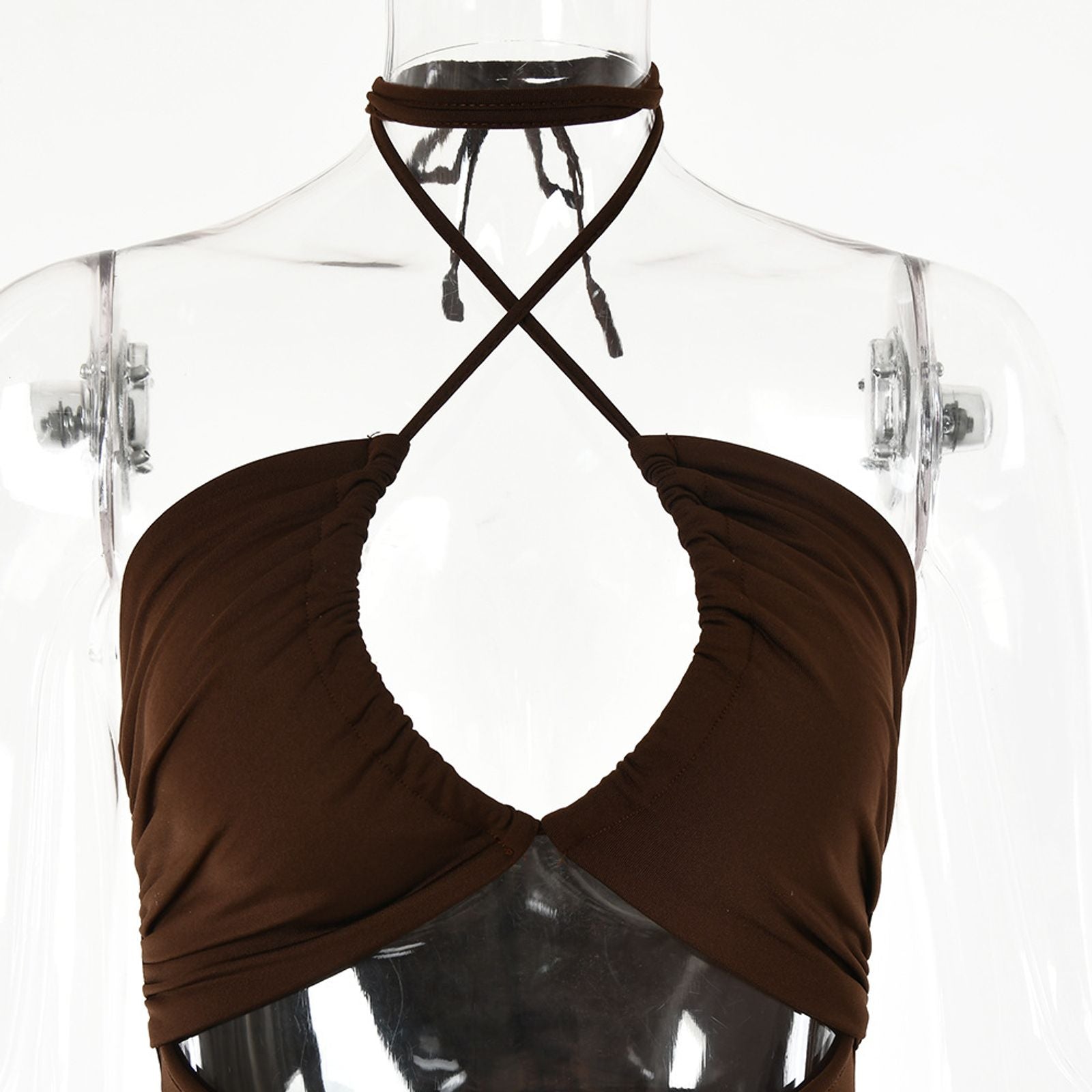 Sexy Sleeveless Midi Backless Dress for Women