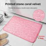 Memory Foam Velvet Non-Slip Bathroom Carpet Mat