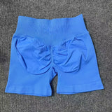 Dfyoga Workout Scrunch Shorts Set with Halter Sports Bra