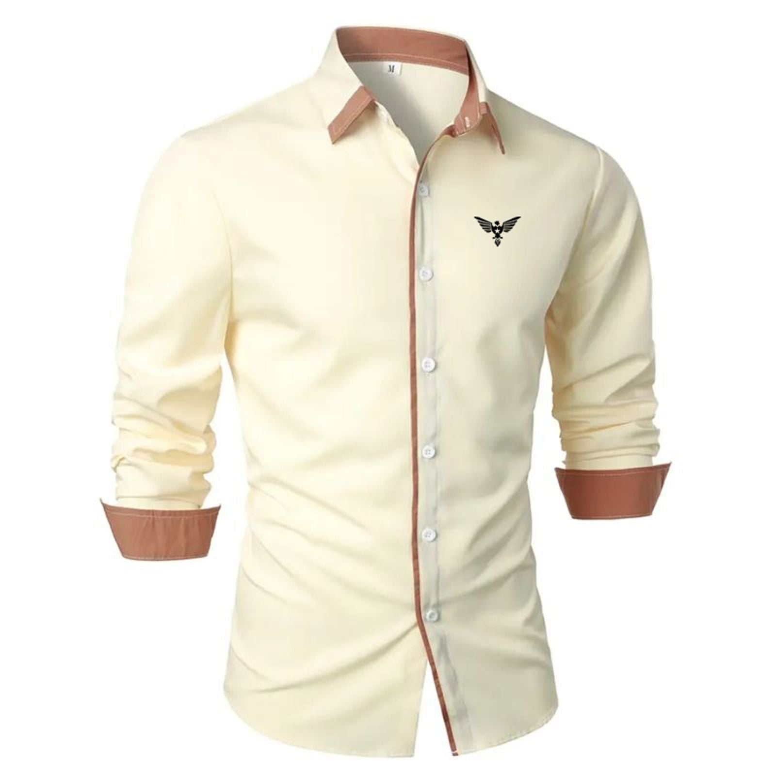 Men's Casual Button-Up Dress Shirt