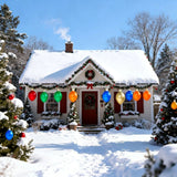 Colorful Inflatable Christmas Lights Ball for Festive Fun