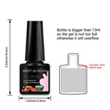 12Pcs Gel Nail Polish Set in Pink Blue Neon Macaron Colors