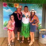 Hawaiian Flower Wreath Necklace - Tropical Party Decor