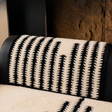 Geometric Lines Jacquard Fleece Sofa Blanket