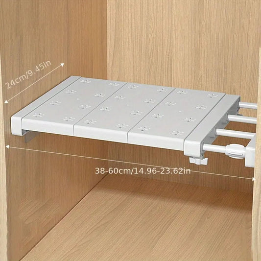 White Expandable Divider for Kitchen and Bathroom Storage