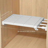 White Expandable Divider for Kitchen and Bathroom Storage