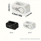 Cute Black and White Small Wall-Mounted Storage Rack