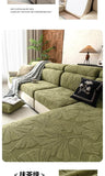 Ginkgo Jacquard Polar Fleece Sofa Cover - All Seasons