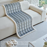 Simple Solid Color Thick Sofa Cushion for Living Room