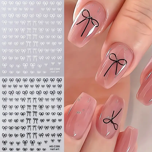 Mini Bowknot Design Nail Art Stickers - Set of 1 or 2