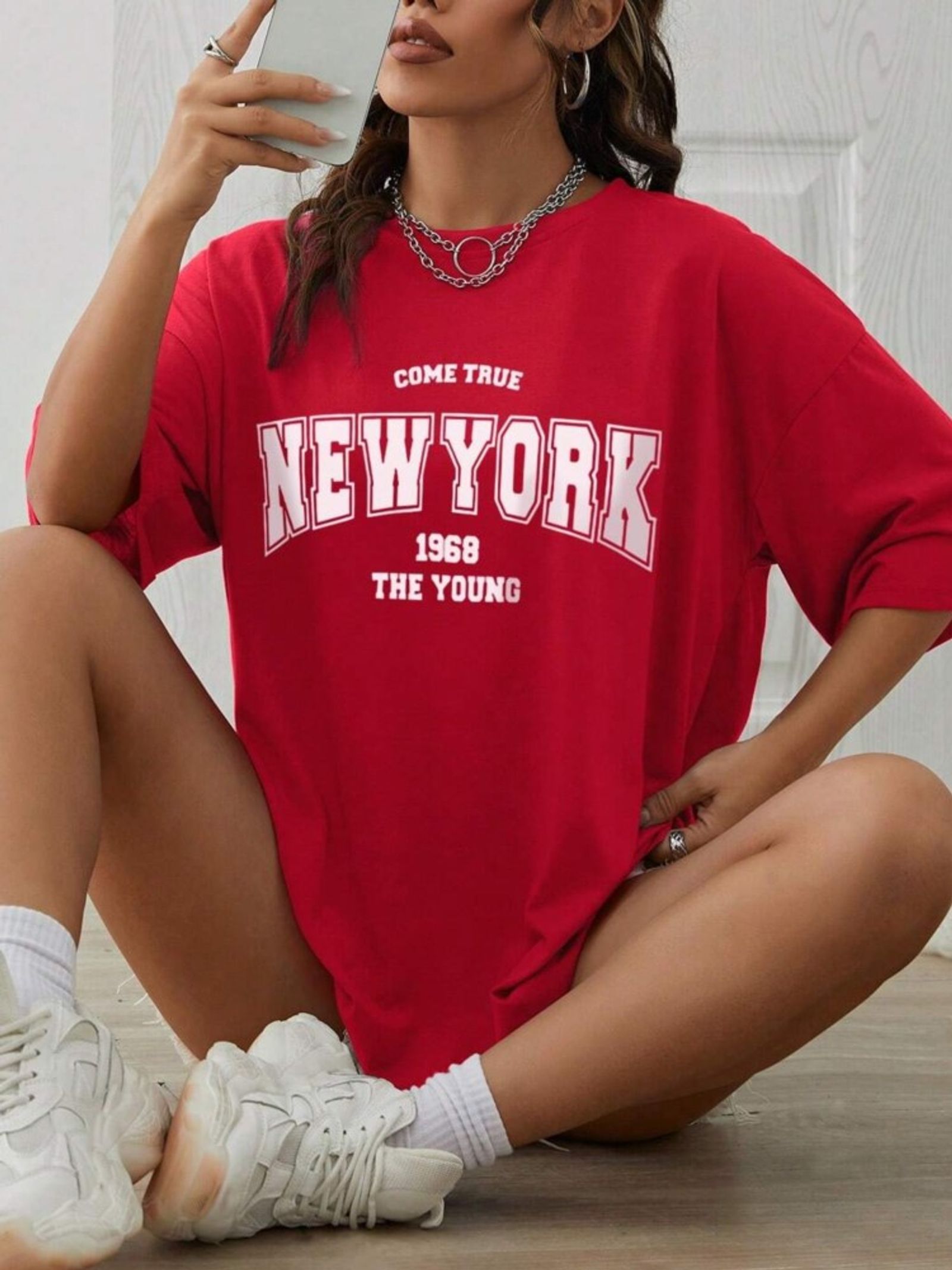 When 1968 The New York Is Young Oversized Cotton T-Shirt