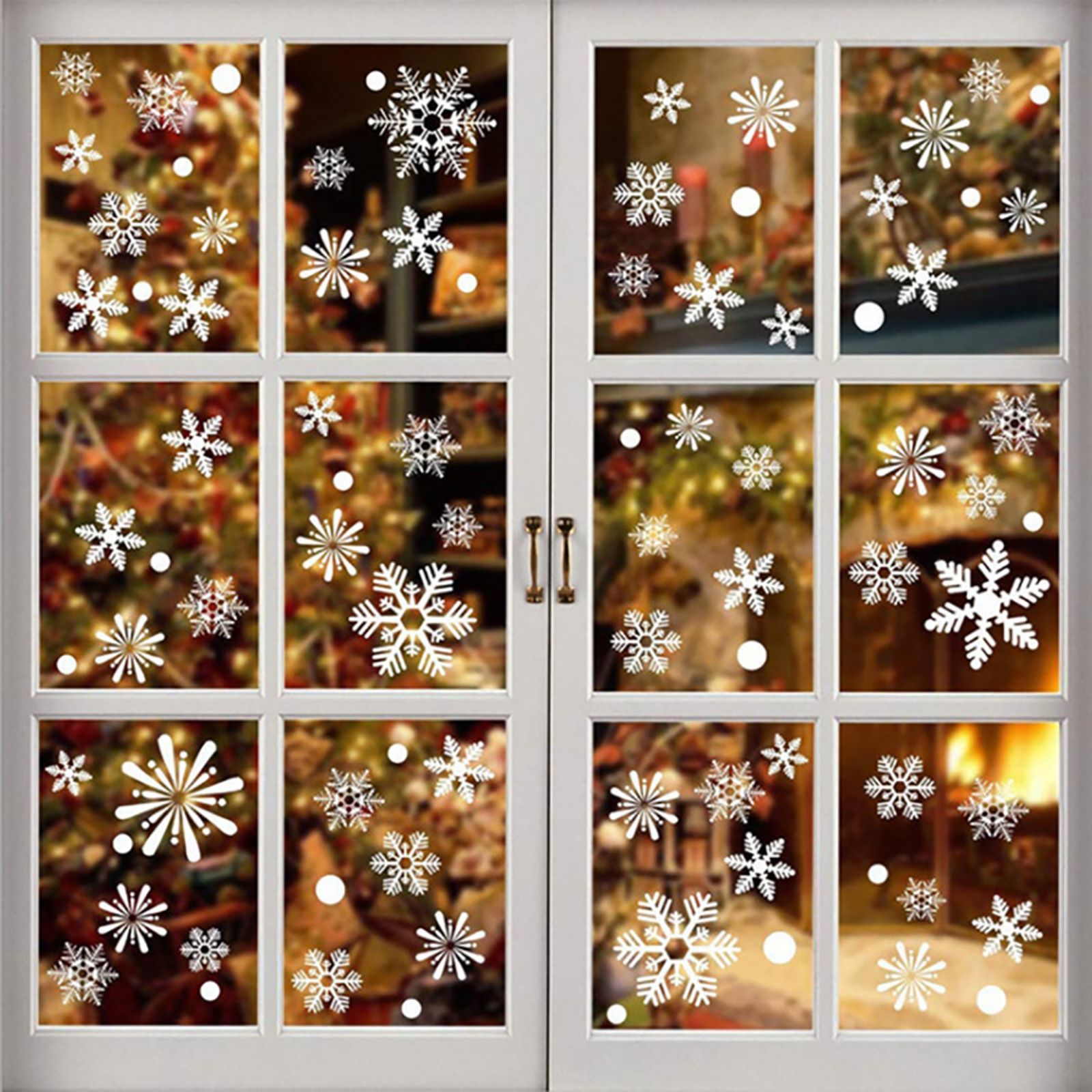 Winter Snow Flakes Window Clings Decals