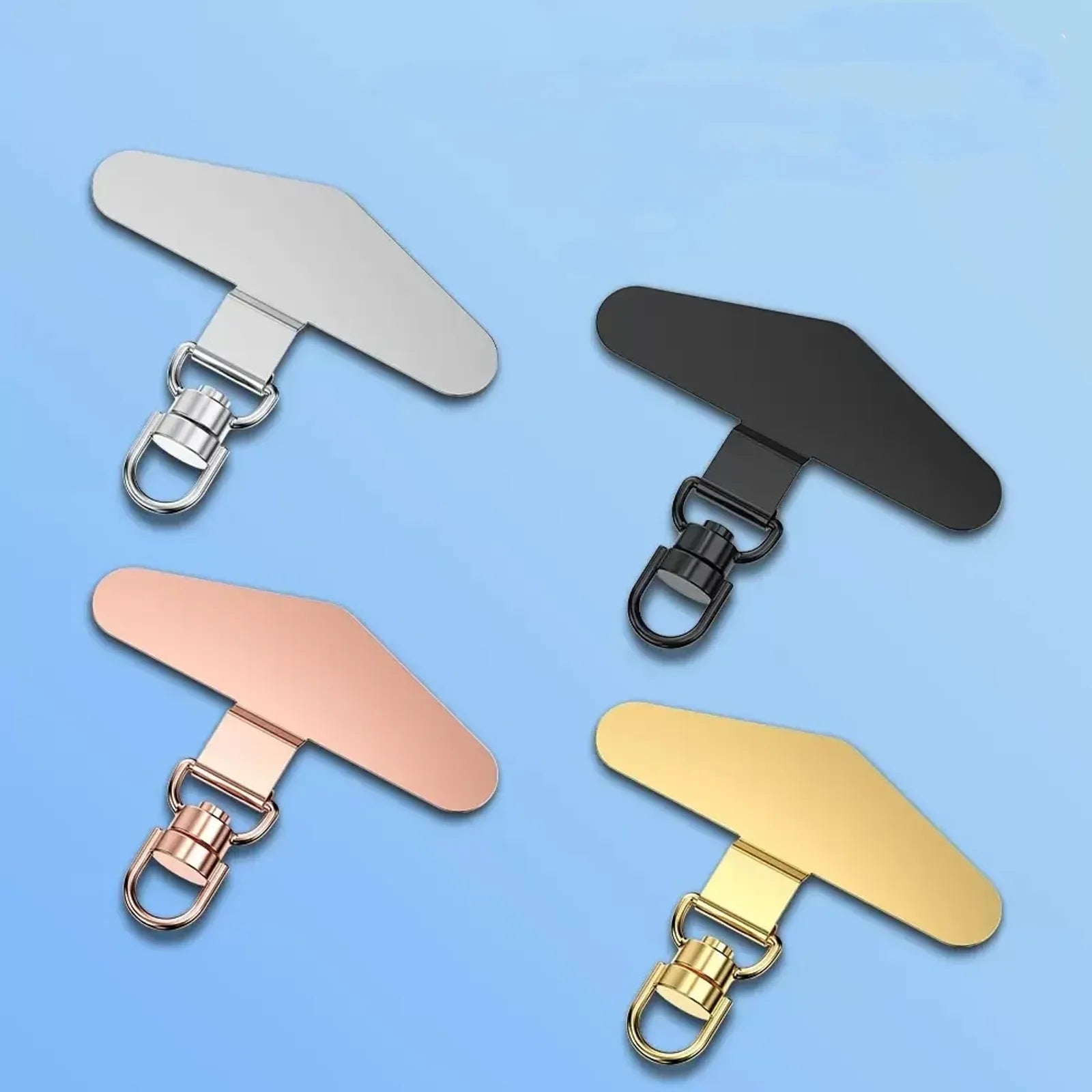 360° Rotation Steel Phone Tether Lanyard Connector