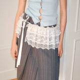 Women's Y2K Lace Mini Layered Skirt with Ruffles