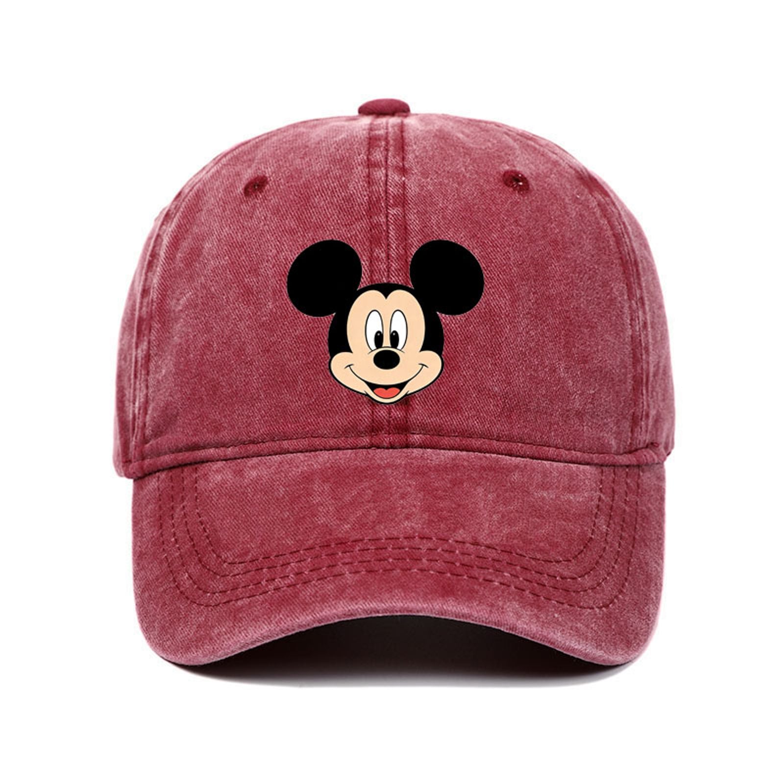 Unisex Vintage Washed Mickey Minnie Baseball Cap