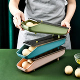 Multi-Layer Egg Holder Rack for Fridge Storage
