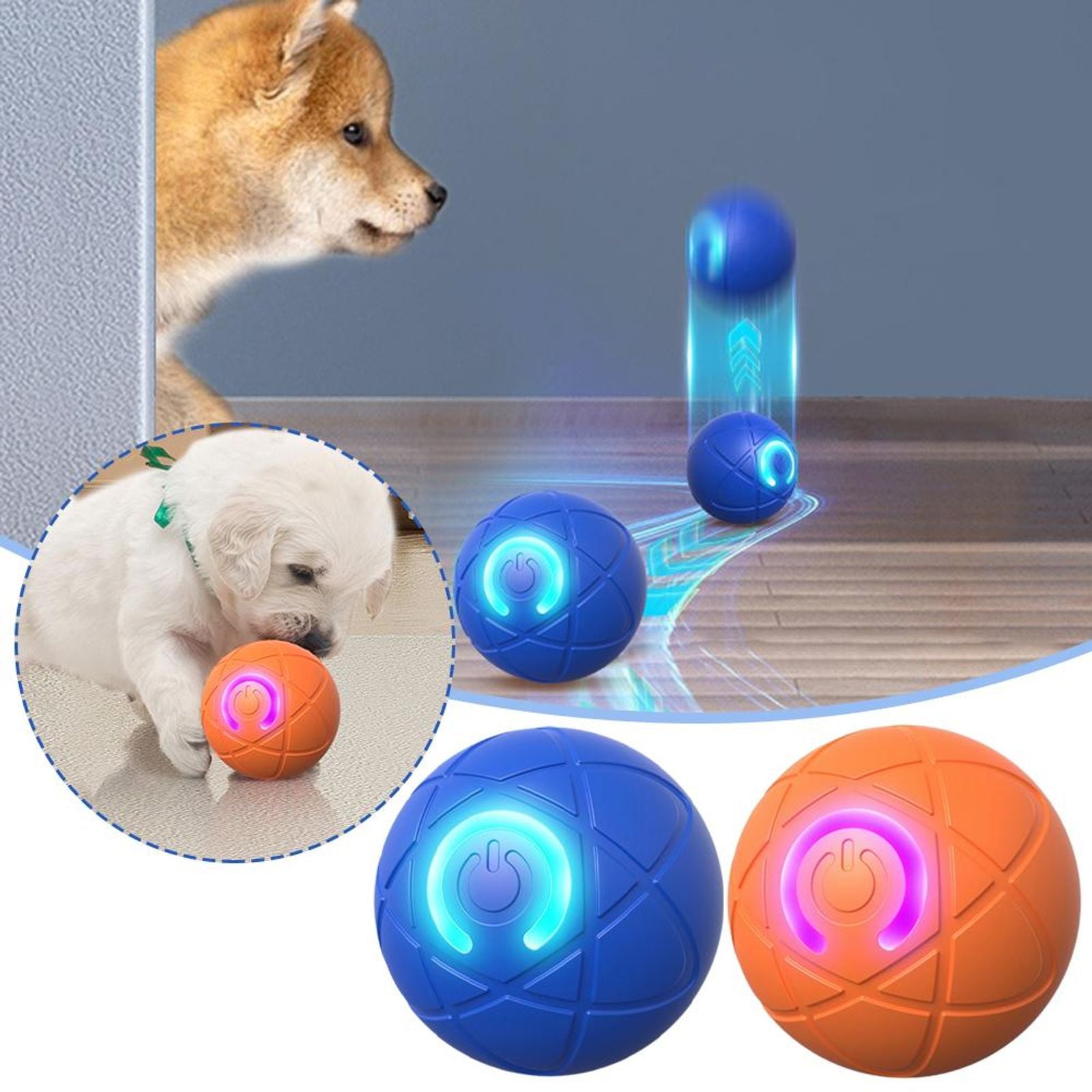 Interactive Dog Ball for Aggressive Chewers