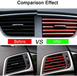 10 Pcs Car Air Vent Grille Decoration Trim Stickers