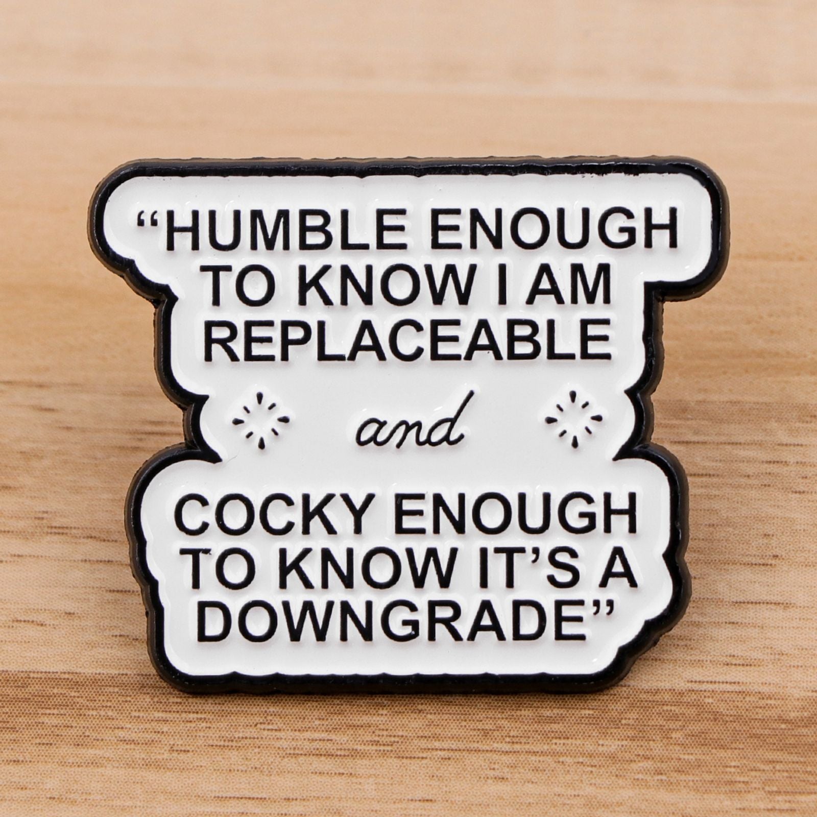 Funny Rose Cake Enamel Pin - Cartoon Brooch for Accessories