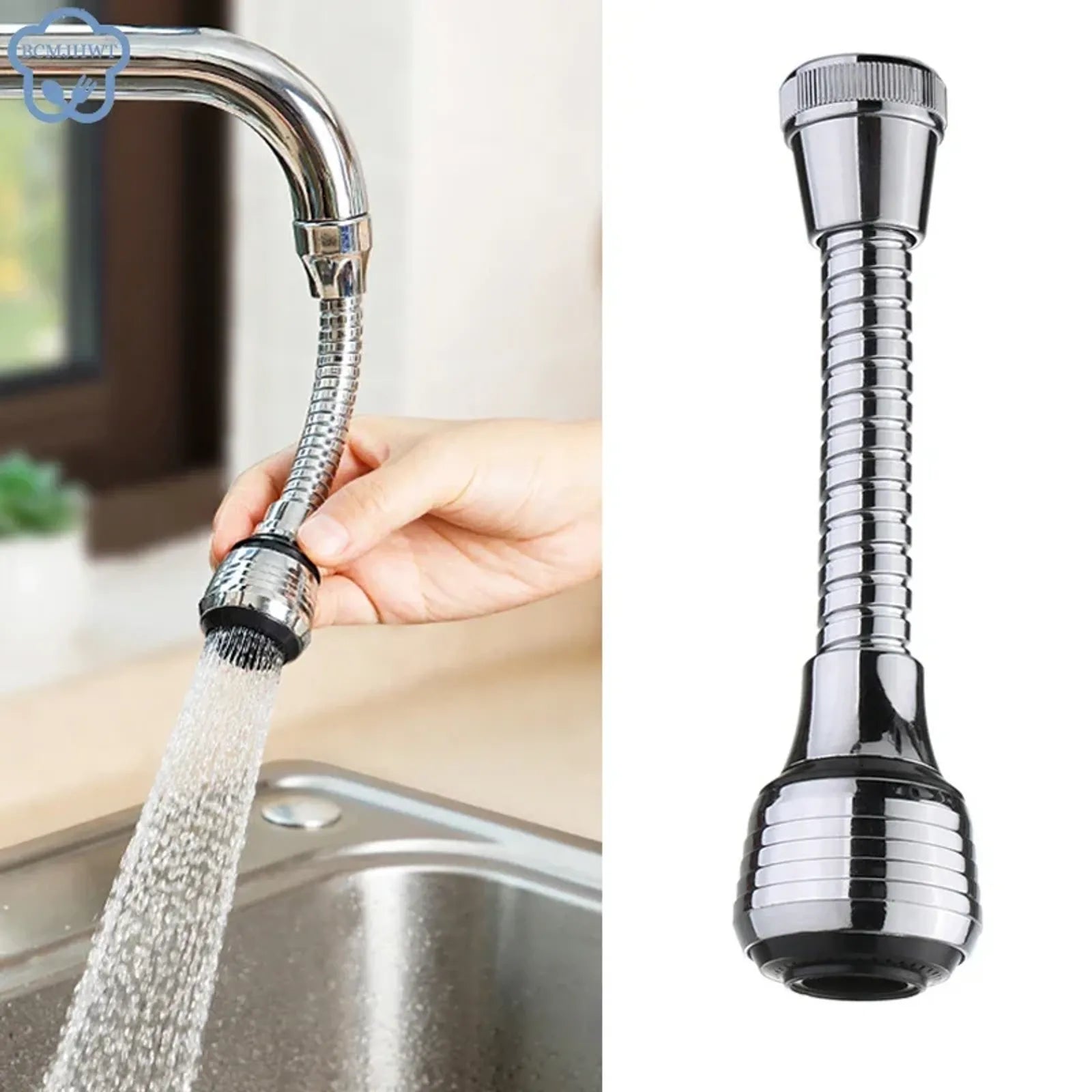 360 Rotatable Bubbler Faucet Extender for Kitchen & Bathroom