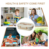 304 Stainless Steel Leak-proof Lunchbox with 4 Compartments