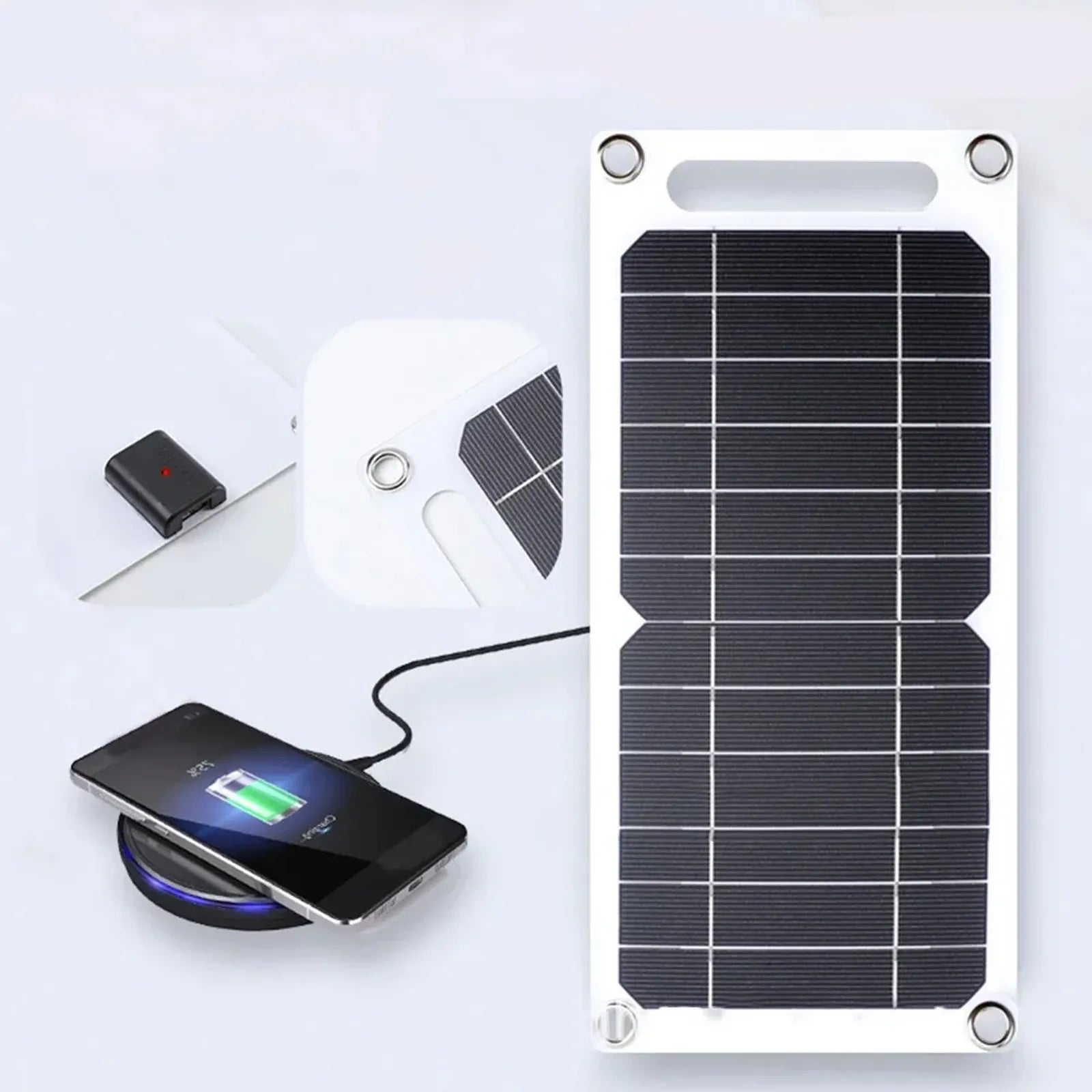 35W Portable Solar Panel with USB Charger for Outdoor Use