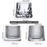 Old Fashioned Whiskey Glasses - Set of Tumblers