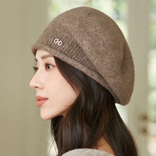 Women's Winter Knit Beret - Soft Warm Stretchy Hat