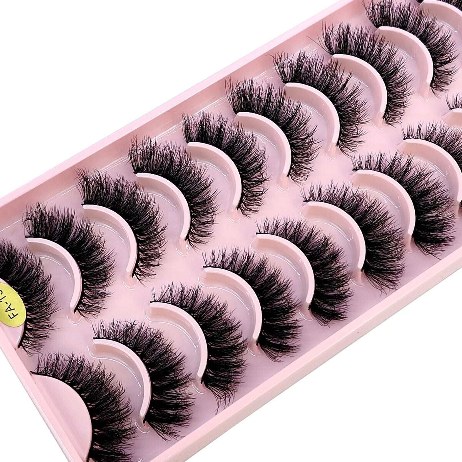 3D Faux Mink Hair False Eyelashes - Natural Crisscross Lashes