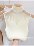 Y2K Mesh Knitted Tank Top for Women