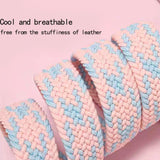 Women's Elastic Braided Stretch Belt with Pin Buckle