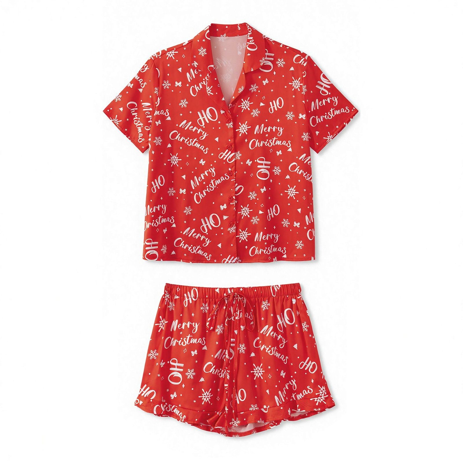 Xingqing Women's Christmas Lounge Set 2Pcs