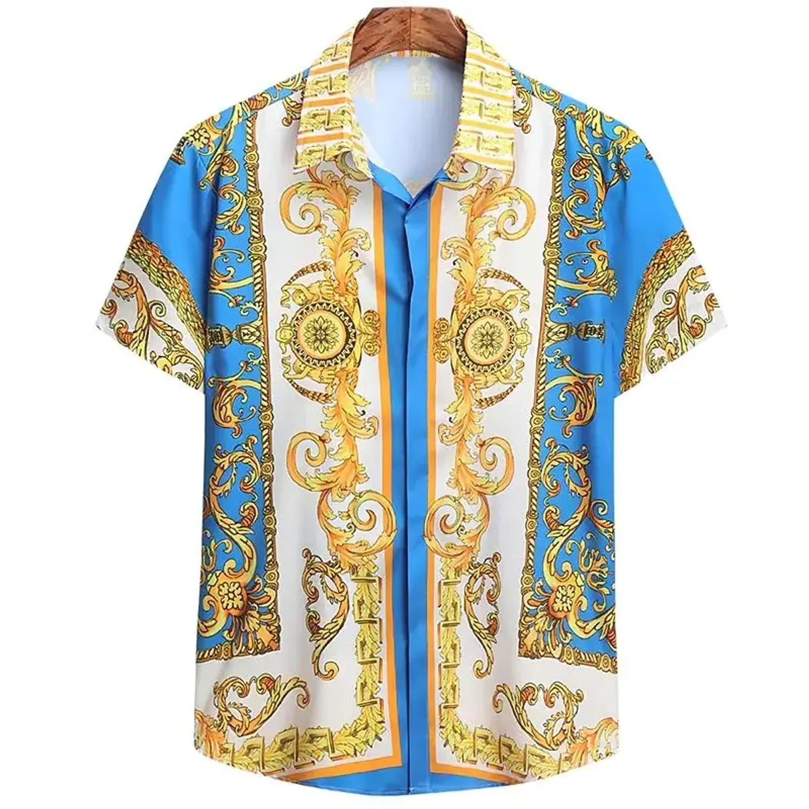 Unisex 2025 Breathable Hawaiian Baroque Print Shirt