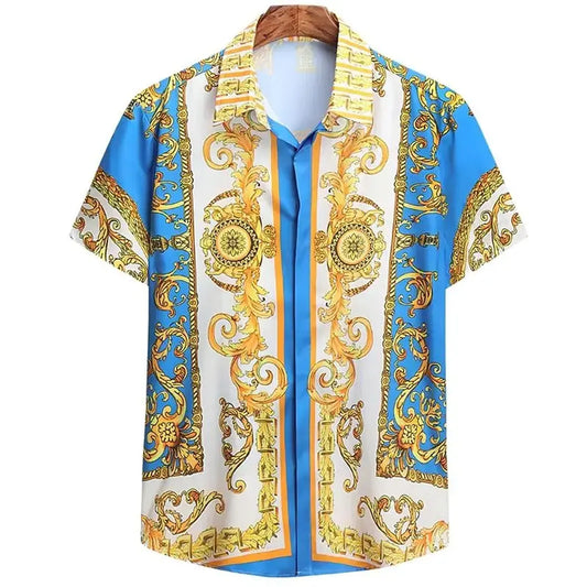 Unisex 2025 Breathable Hawaiian Baroque Print Shirt