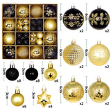 44Pcs Christmas Ball Ornaments for Home Decor
